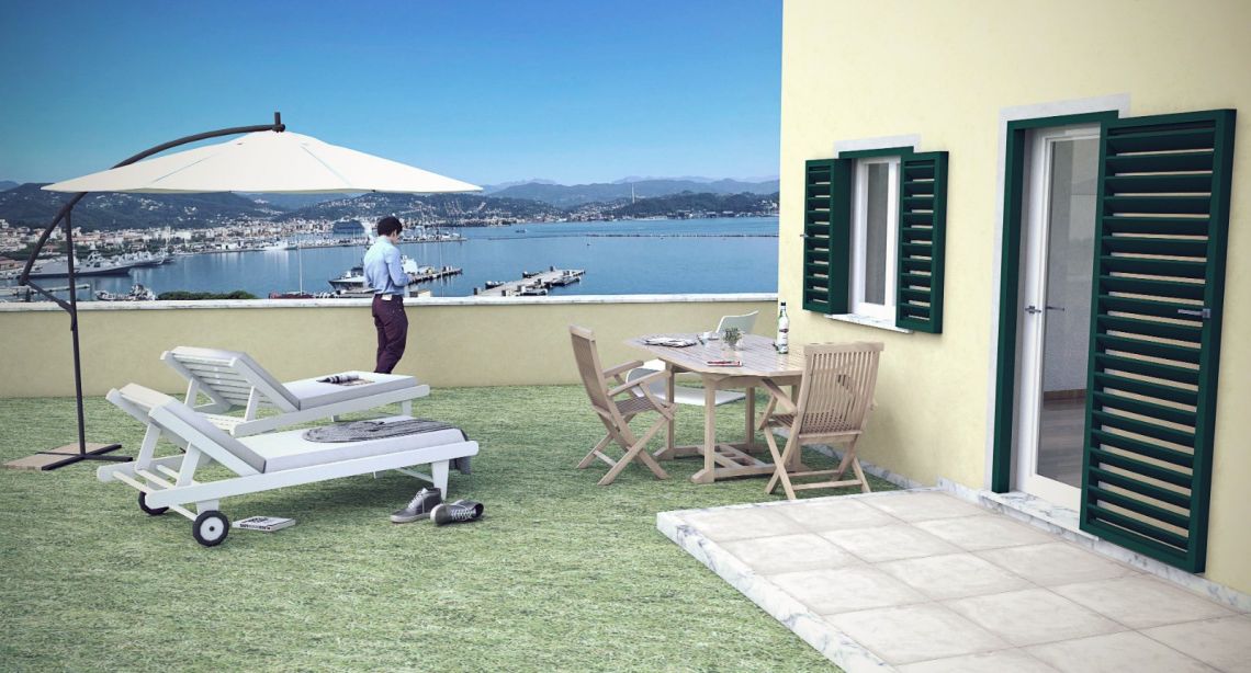 Superattico Marola Fronte Mare | Porto Venere / Le Grazie / Fezzano / Ca' di Mare  - Appartamenti - Golfo dei Poeti
